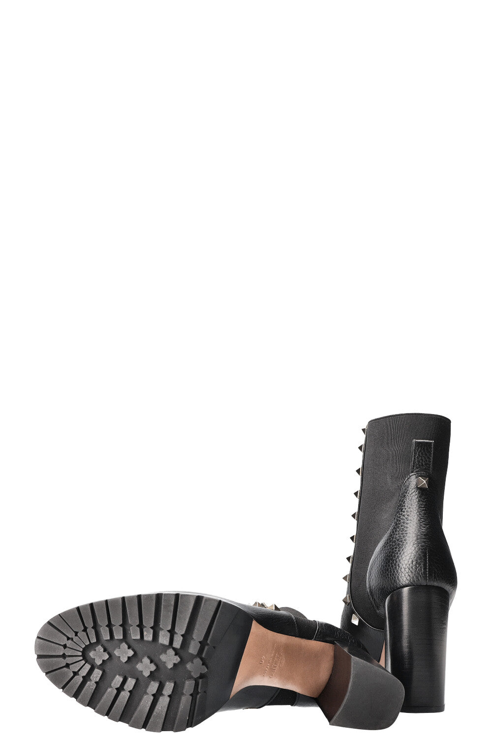 VALENTINO Rockstud Beatle Chelsea Boots Black