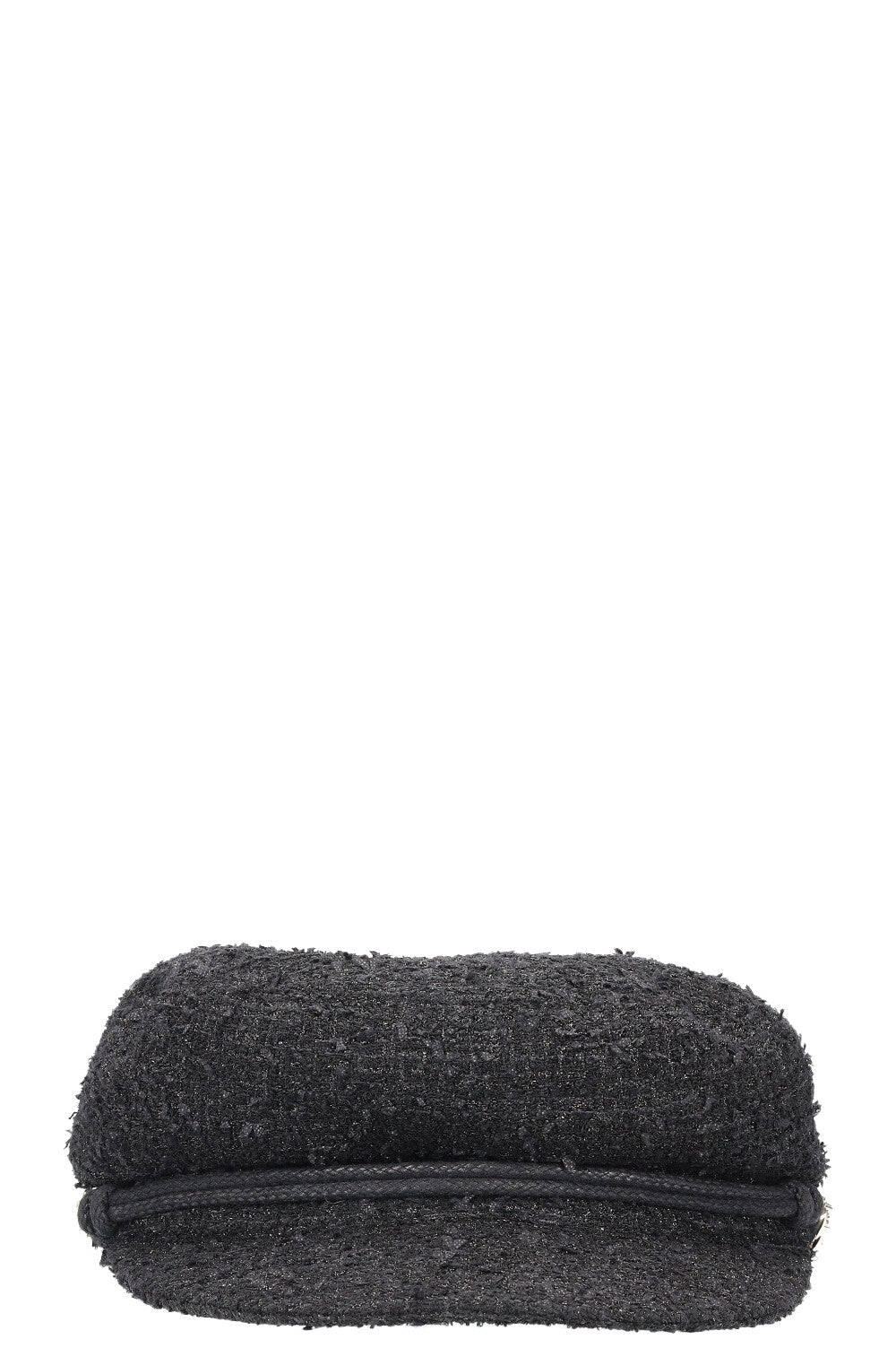 CHANEL Tweed Hat Black