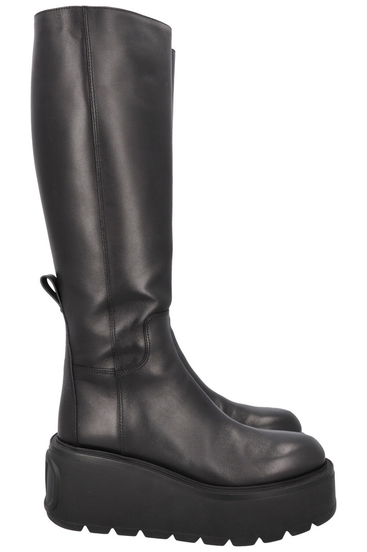 VALENTINO Uniqueform V Logo Boots Black