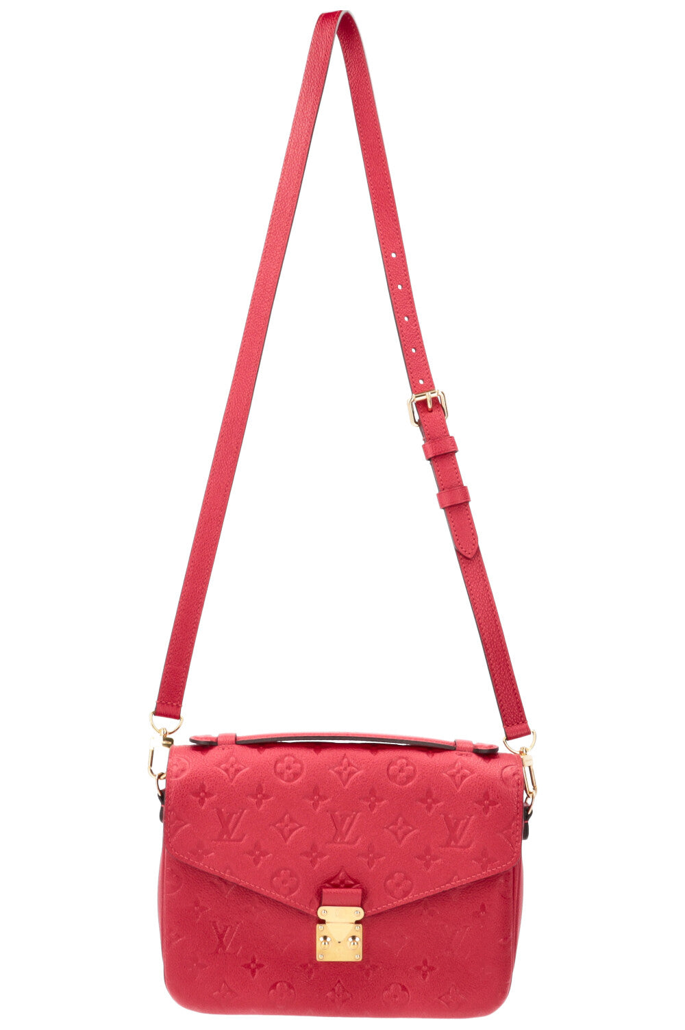 LOUIS VUITTON Pochette Metis Empreinte Red