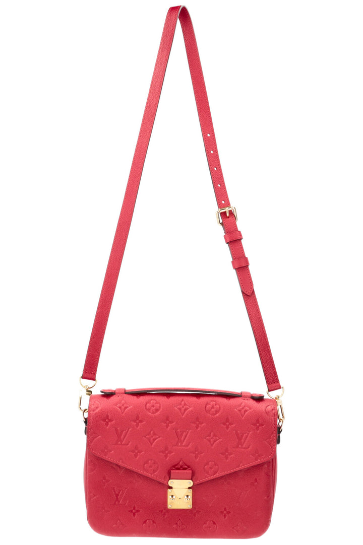 LOUIS VUITTON Pochette Métis Empreinte Rouge