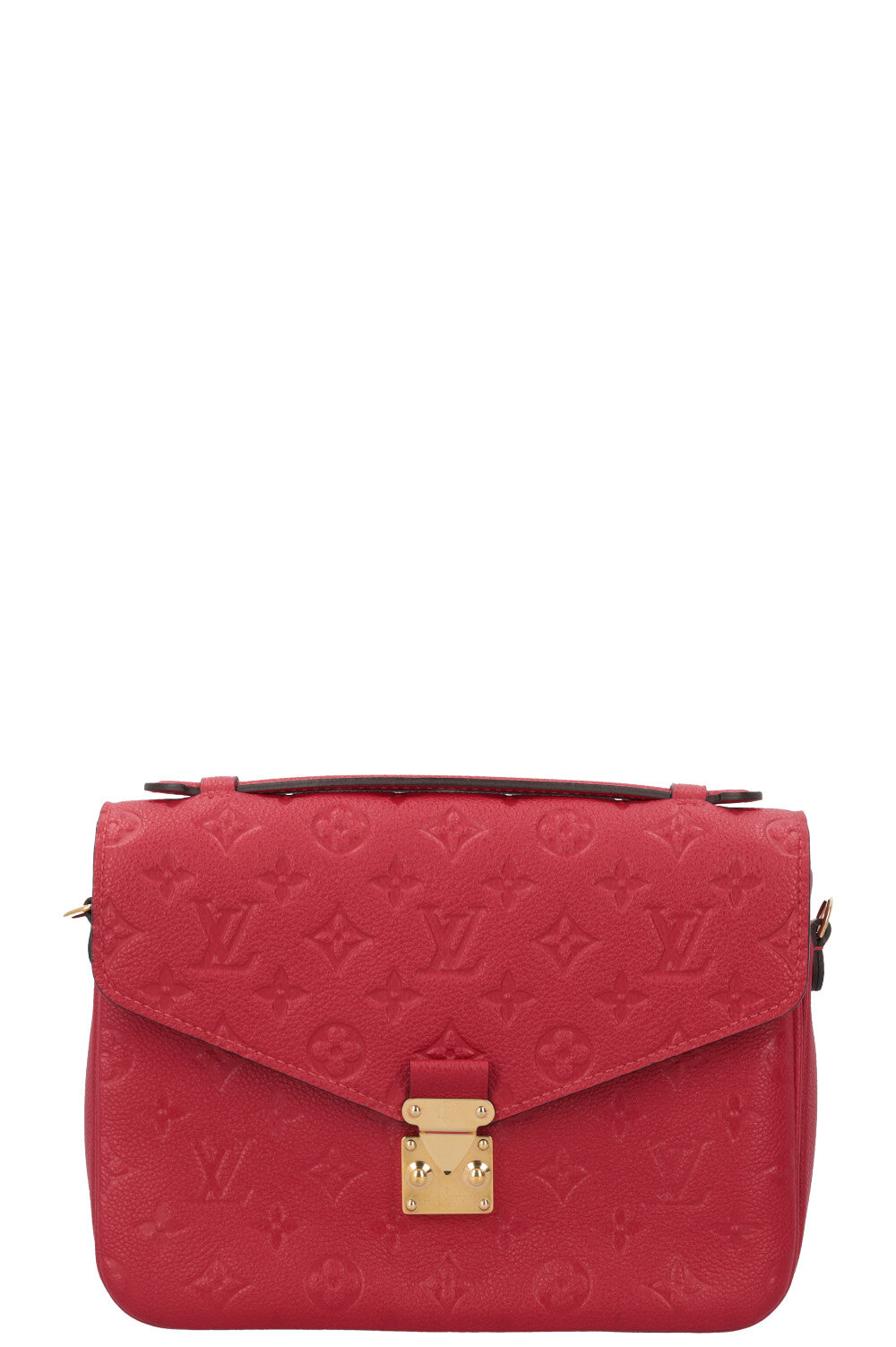 LOUIS VUITTON Pochette Metis Empreinte Red