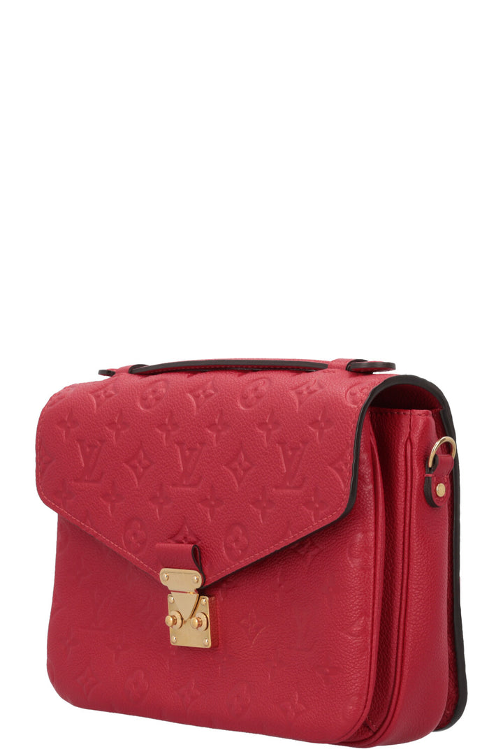 LOUIS VUITTON Pochette Metis Empreinte Red