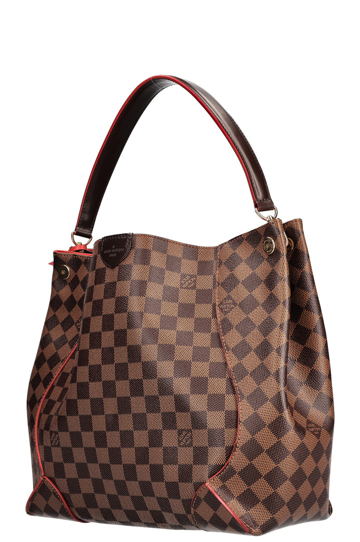 LOUIS VUITTON Caissa Hobo Bag Damier Ebene