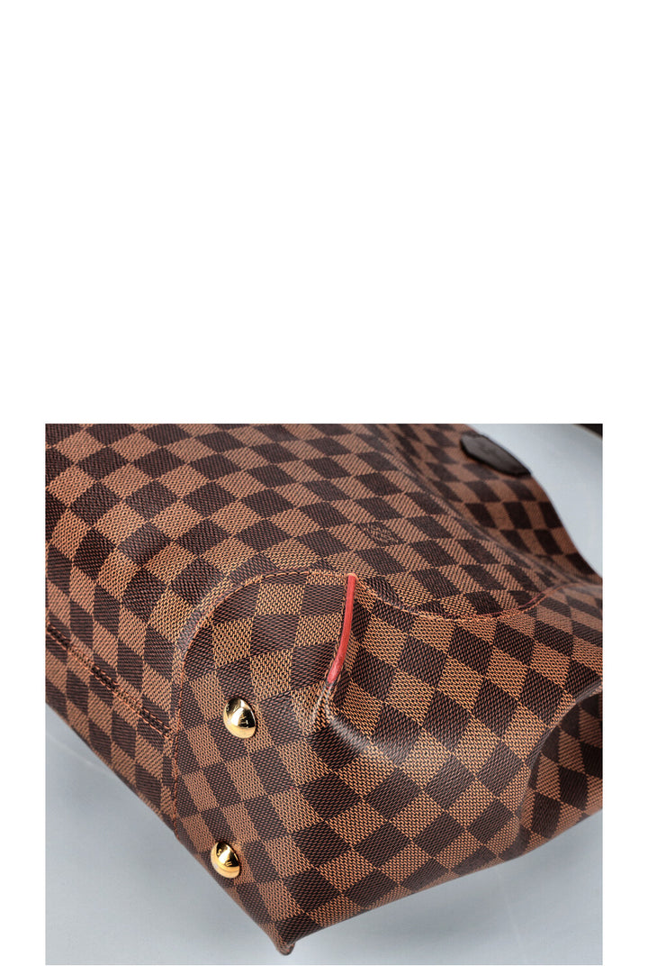 LOUIS VUITTON Caissa Hobo Bag Damier Ebene