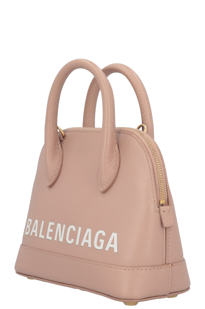 BALENCIAGA Nano Ville Bag Leather Nude
