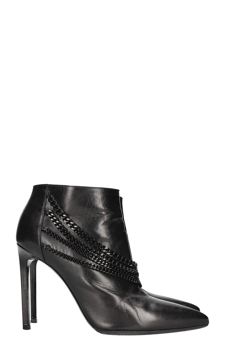 SAINT LAURENT Bottines à chaîne Noir