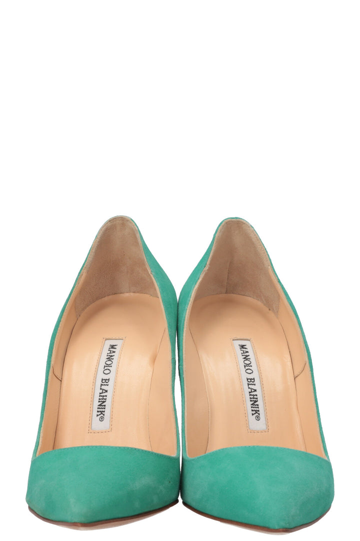 MANOLO BLAHNIK Heels Suede Green