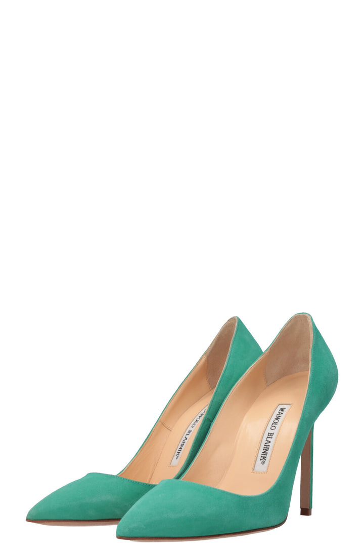 MANOLO BLAHNIK Heels Suede Green