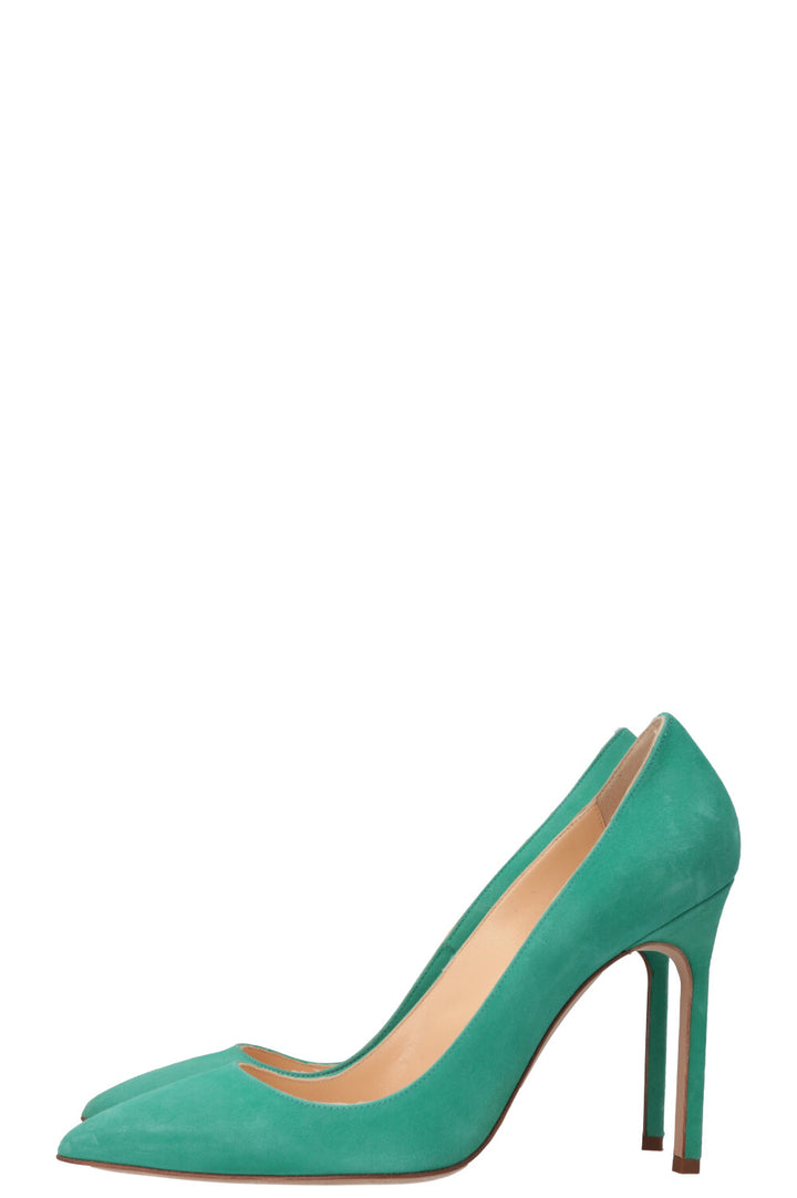 MANOLO BLAHNIK Heels Suede Green