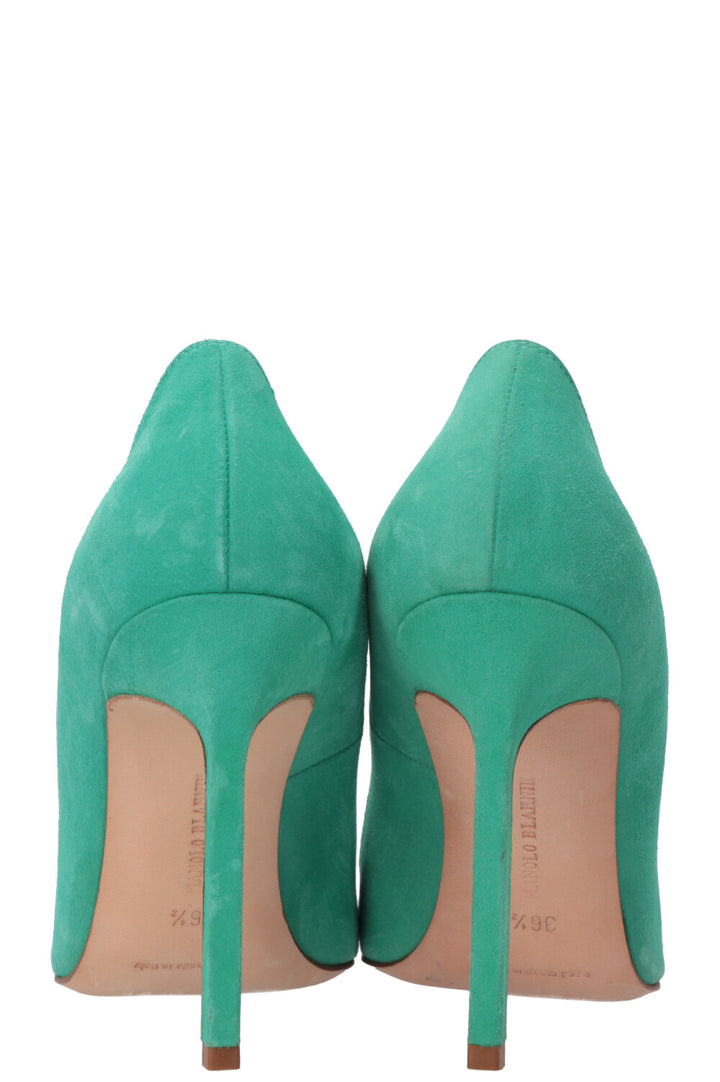 MANOLO BLAHNIK Heels Suede Green