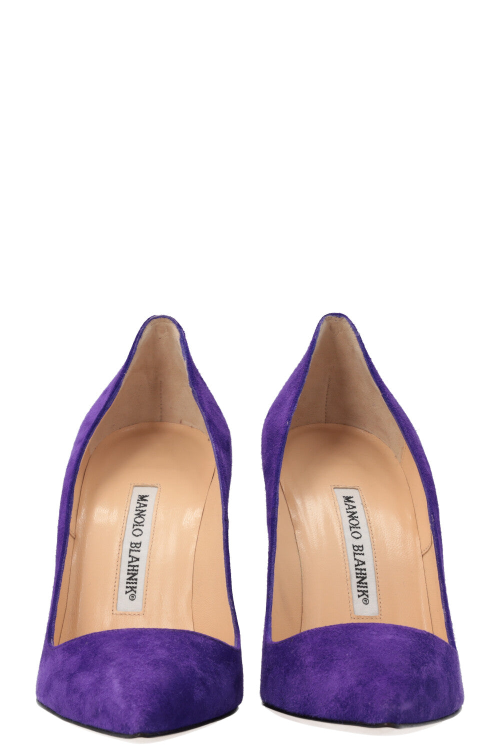 MANOLO BLAHNIK Heels Suede Purple