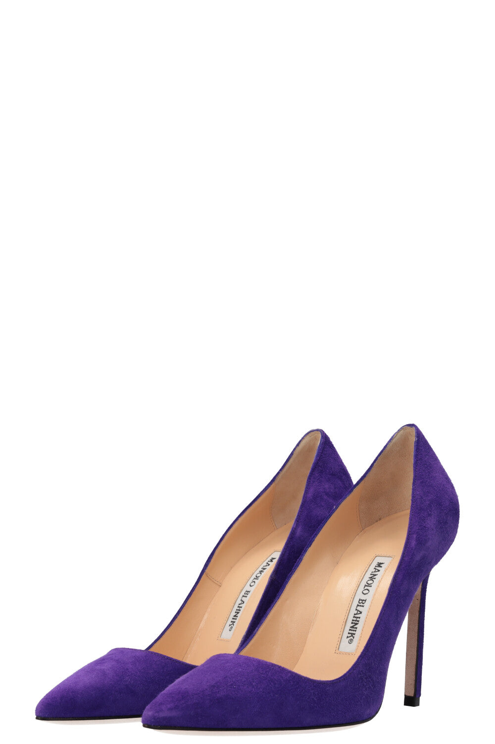 MANOLO BLAHNIK Heels Suede Purple