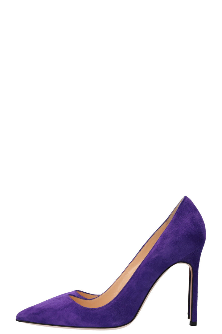 MANOLO BLAHNIK Heels Suede Purple