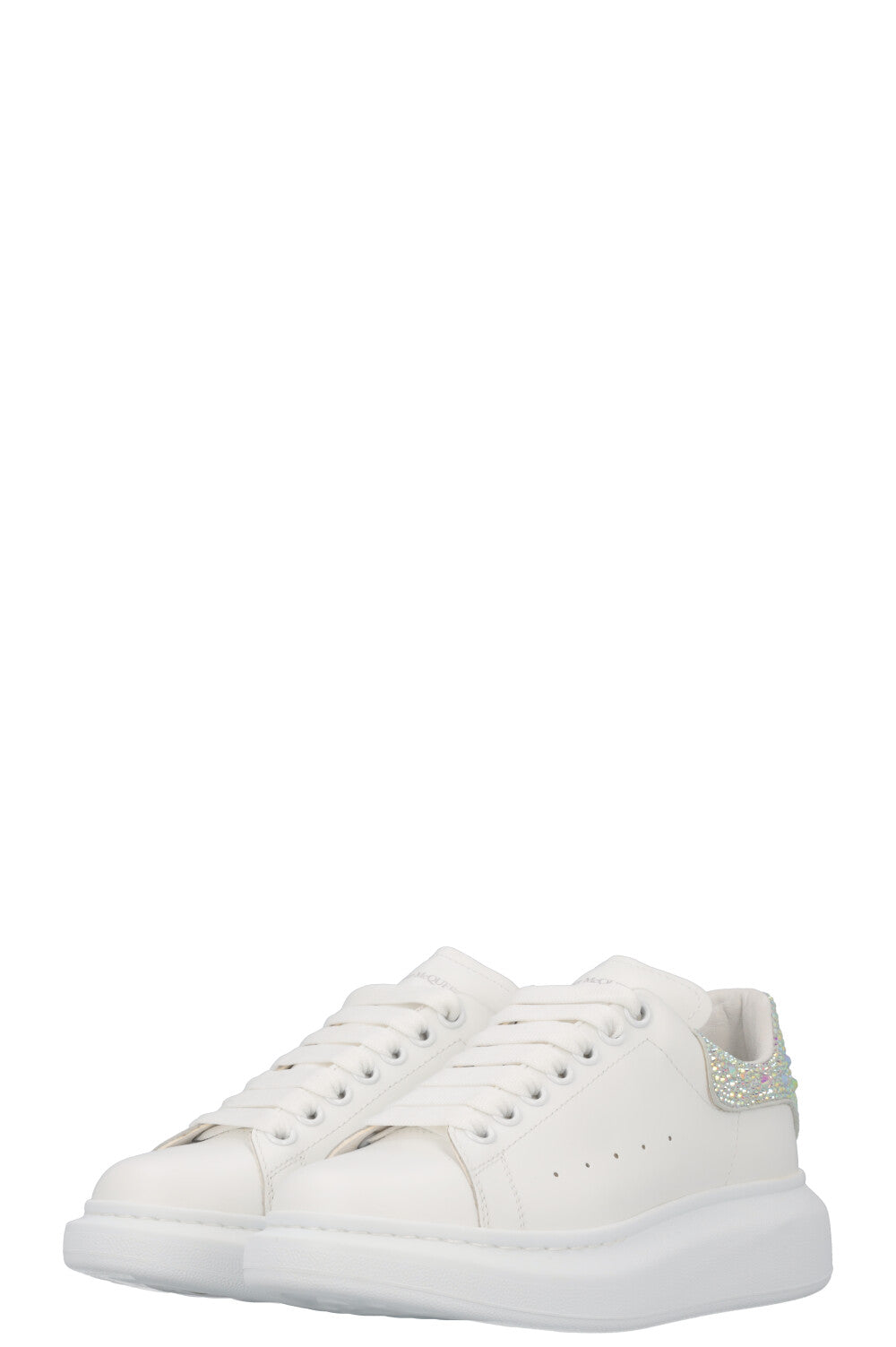 ALEXANDER MCQUEEN Oversized Sneakers White Crystal