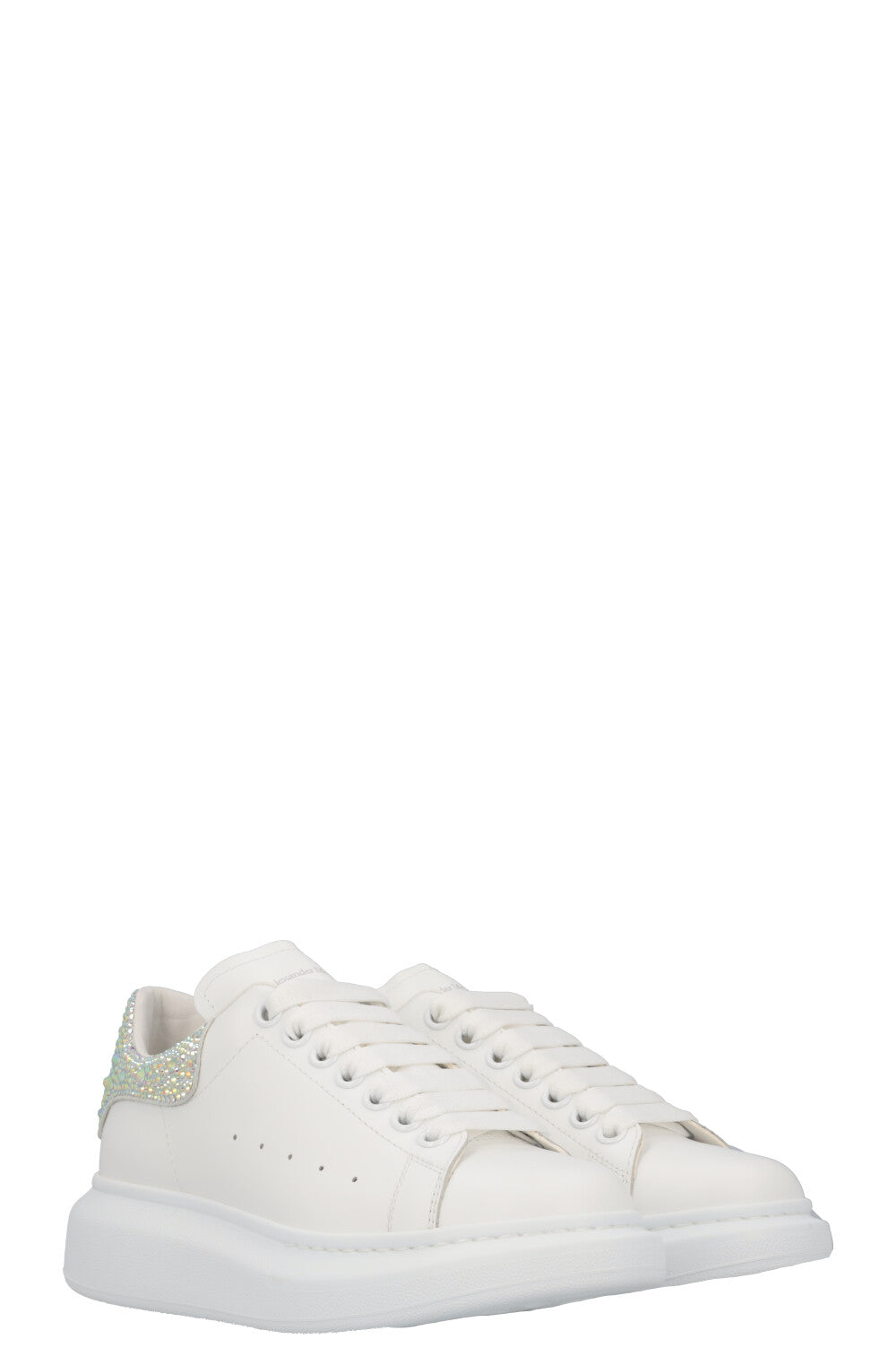 ALEXANDER MCQUEEN Oversized Sneakers White Crystal