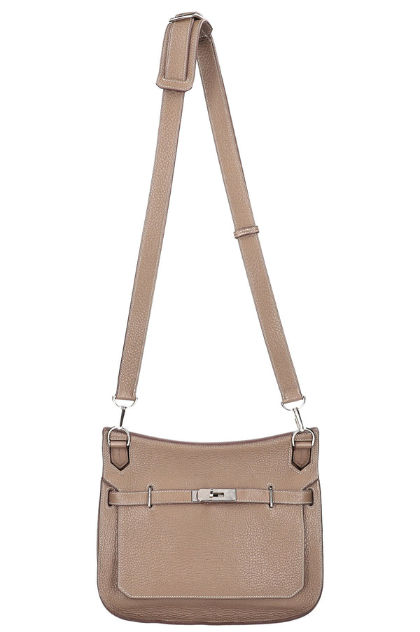 HERMÈS Jypsiere 28 Sac Clémence Etoupe