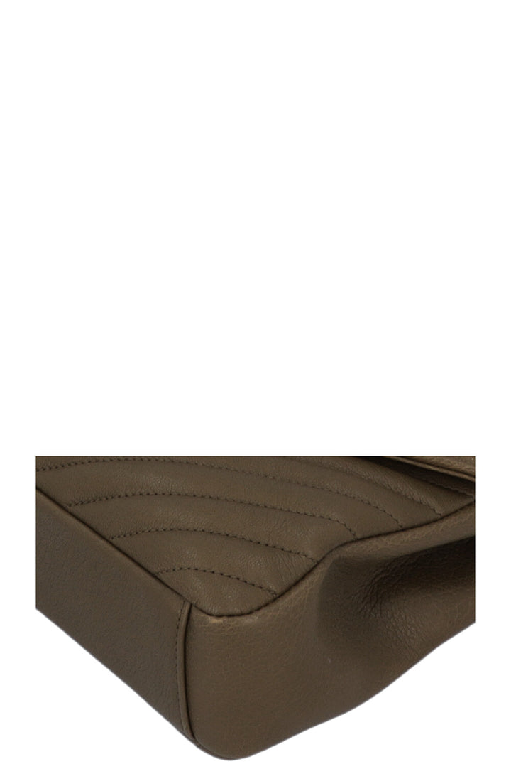 SAINT LAURENT College Bag Medium Green