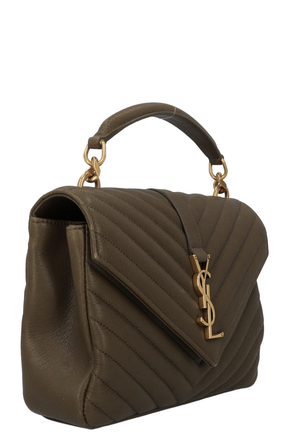 SAINT LAURENT College Bag Medium Green REAWAKE