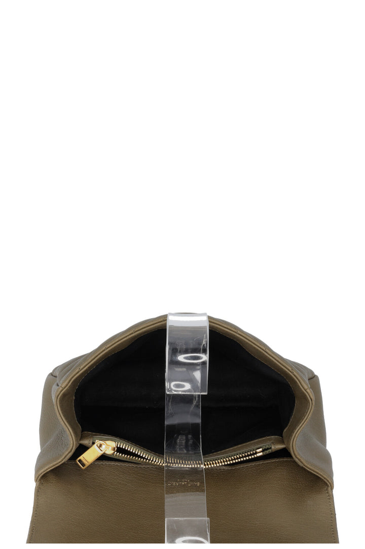 SAINT LAURENT College Bag Medium Green