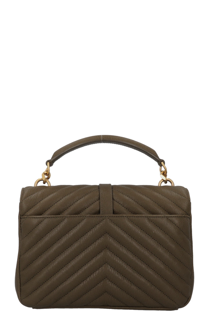 SAINT LAURENT College Bag Medium Green