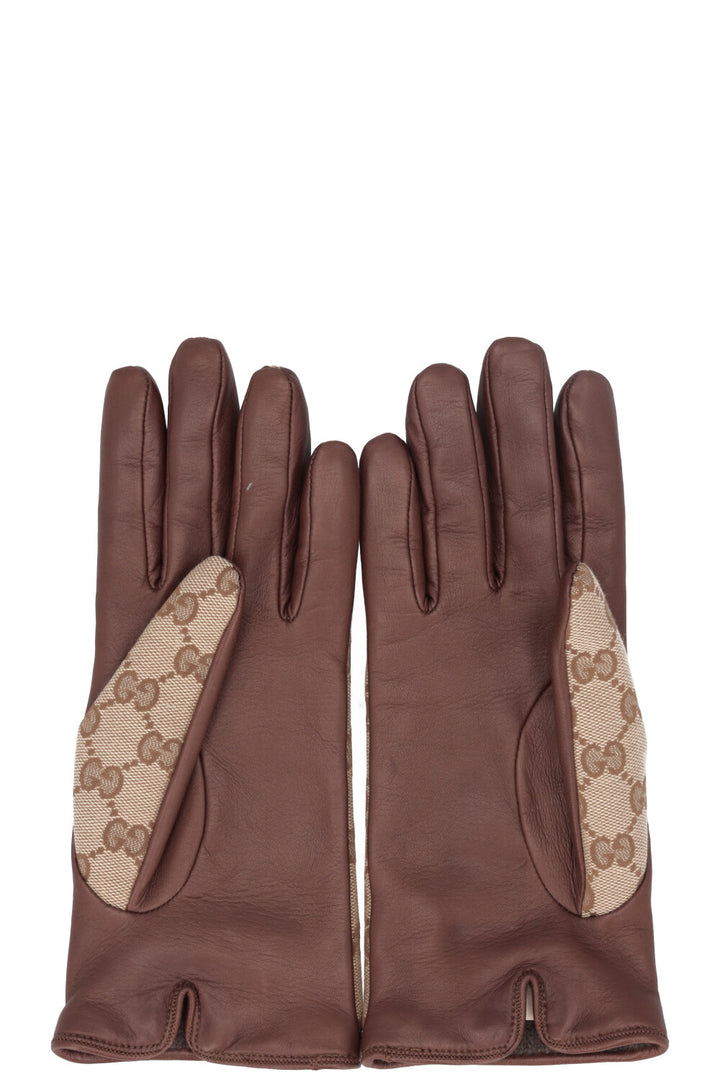 GUCCI Supreme GG Horsebit Gloves Leather Canvas