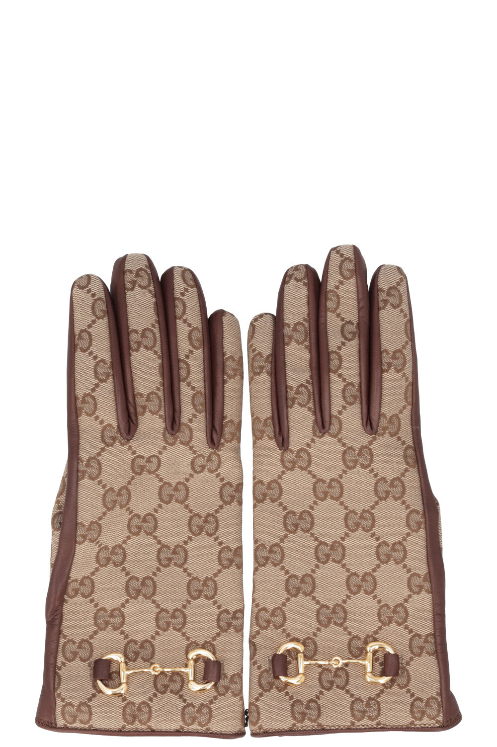 GUCCI Supreme GG Horsebit Gloves Leather Canvas