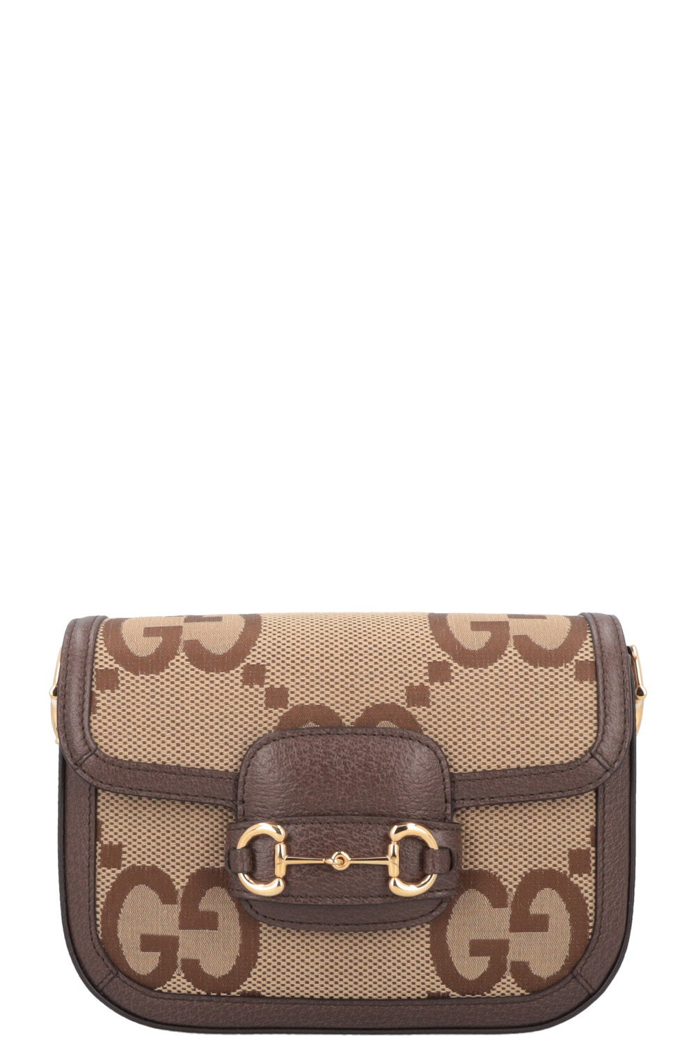 GUCCI 1955 Horsebit Giant GG Crossbody Bag Canvas
