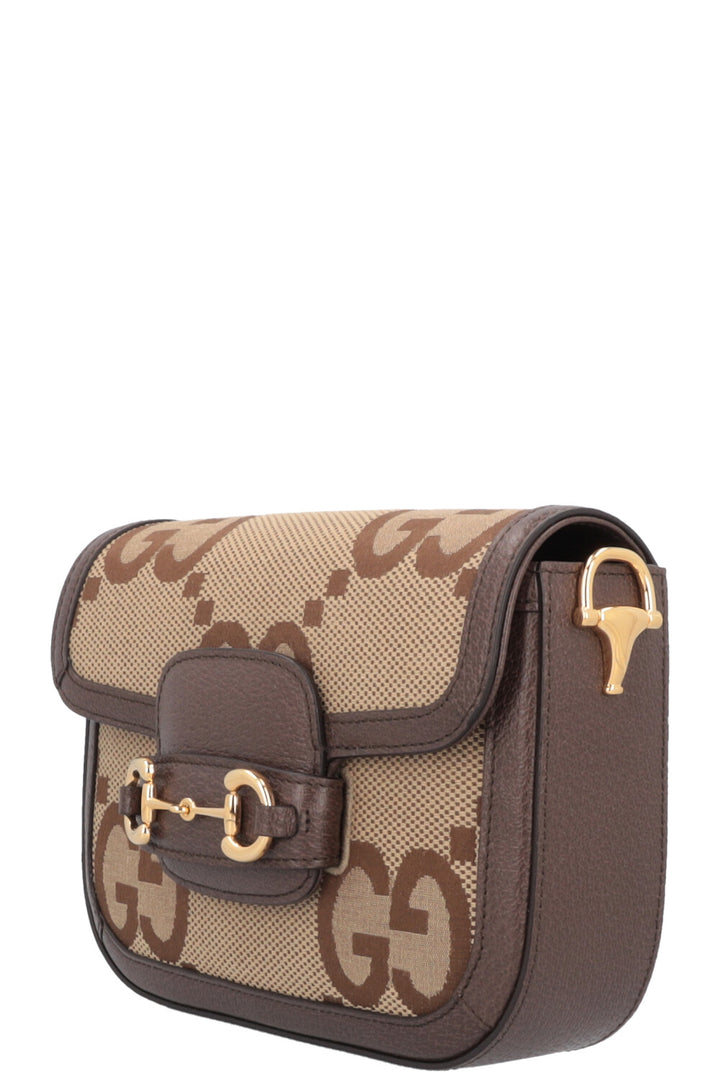 GUCCI 1955 Horsebit Giant GG Sac bandoulière en toile
