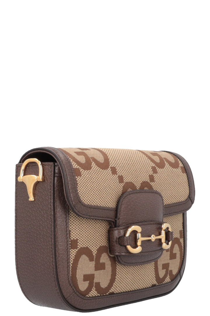 GUCCI 1955 Horsebit Giant GG Sac bandoulière en toile