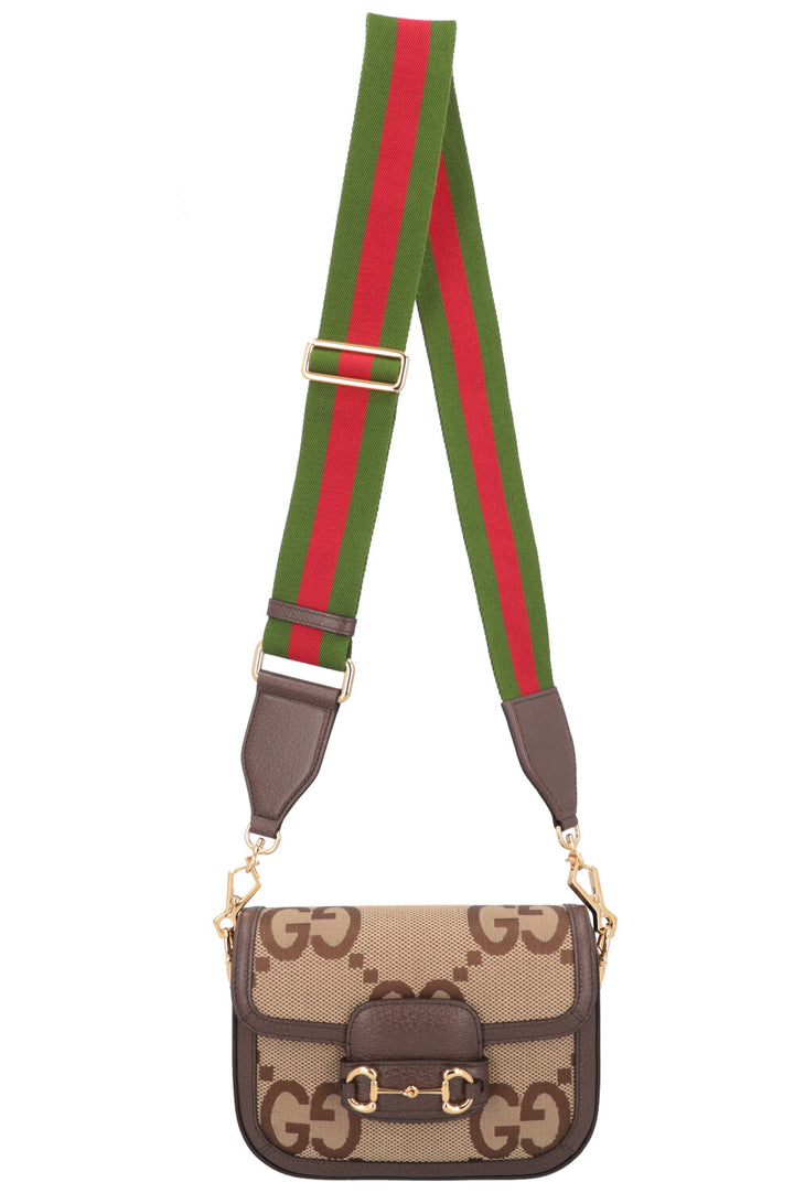 GUCCI 1955 Horsebit Giant GG Sac bandoulière en toile