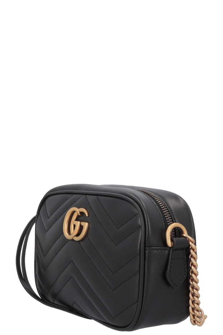 GUCCI Petit sac à bandoulière matelassé Marmont Noir