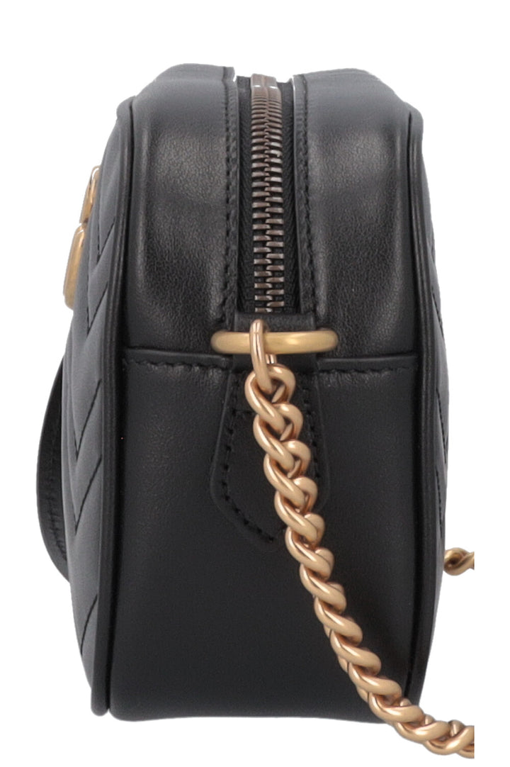 GUCCI Petit sac à bandoulière matelassé Marmont Noir