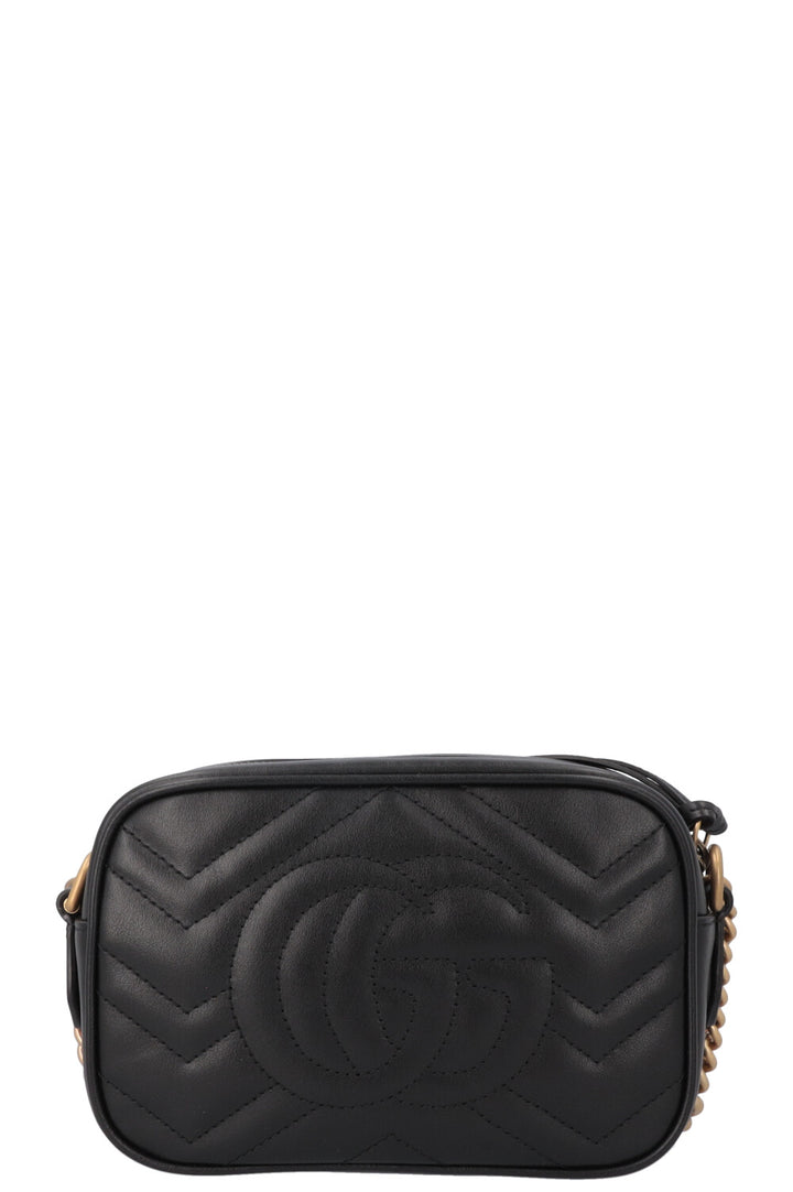 GUCCI Petit sac à bandoulière matelassé Marmont Noir