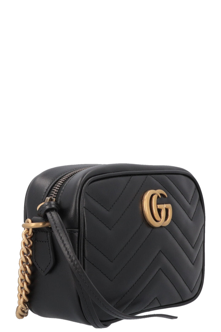 GUCCI Petit sac à bandoulière matelassé Marmont Noir