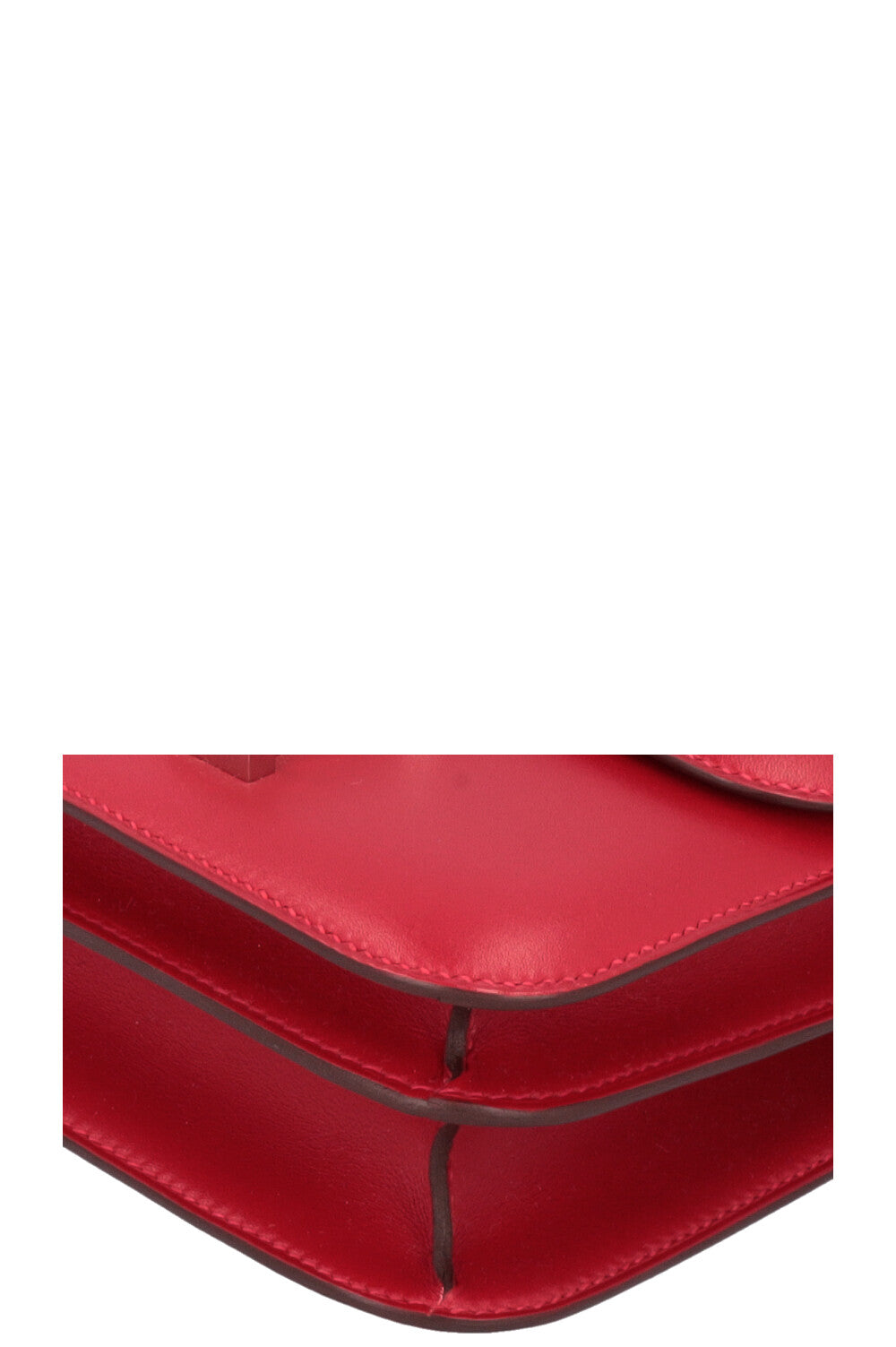 HERMÈS Constance 18 Rouge Vif Palladium Veau Tadelakt