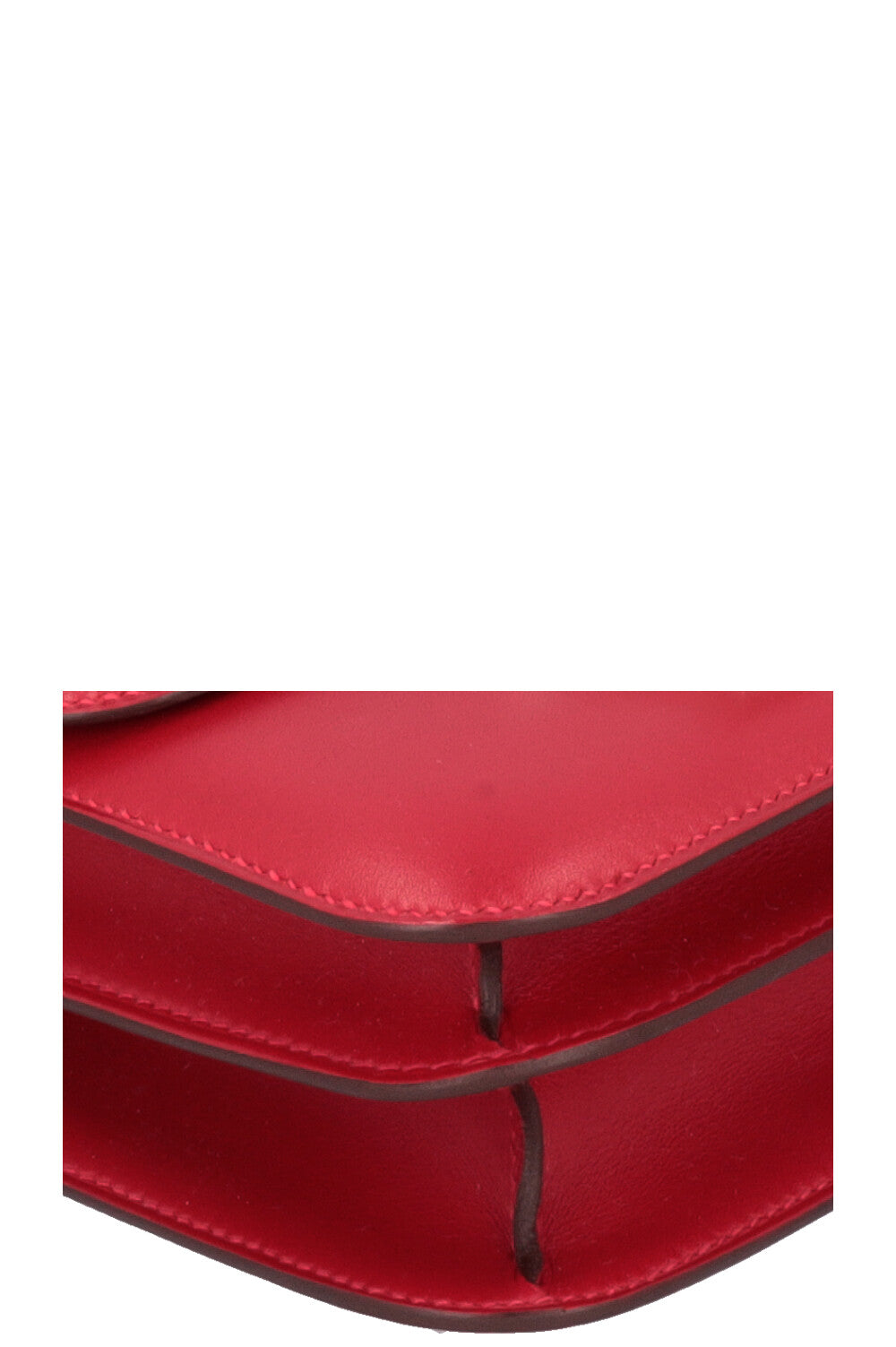 HERMÈS Constance 18 Rouge Vif Palladium Veau Tadelakt