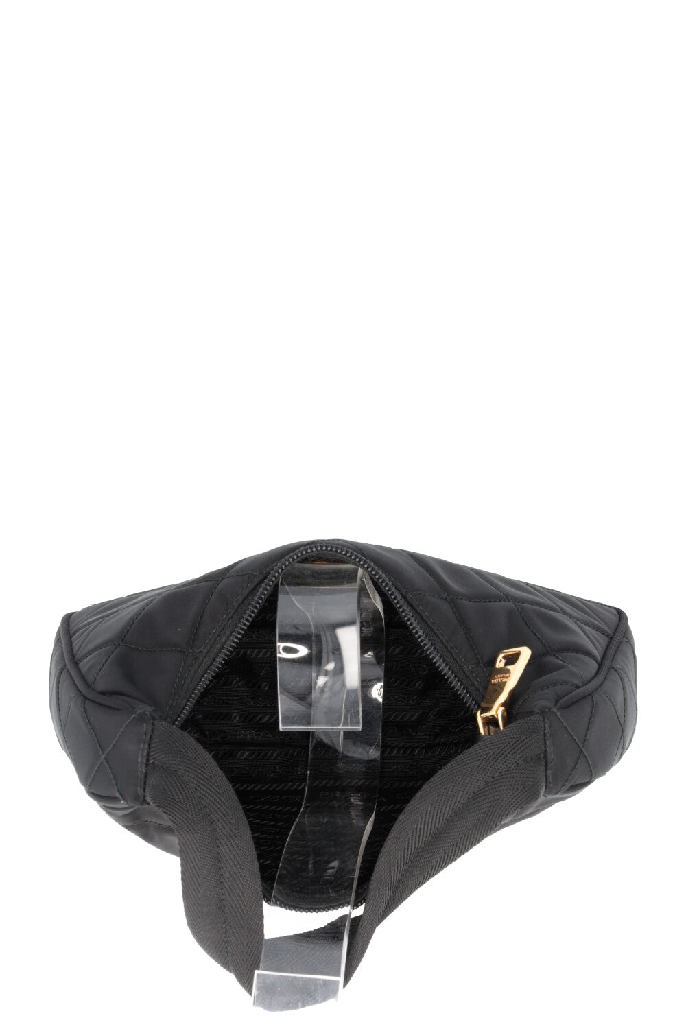 PRADA Quilted Re-Nylon Shoulder Bag Black