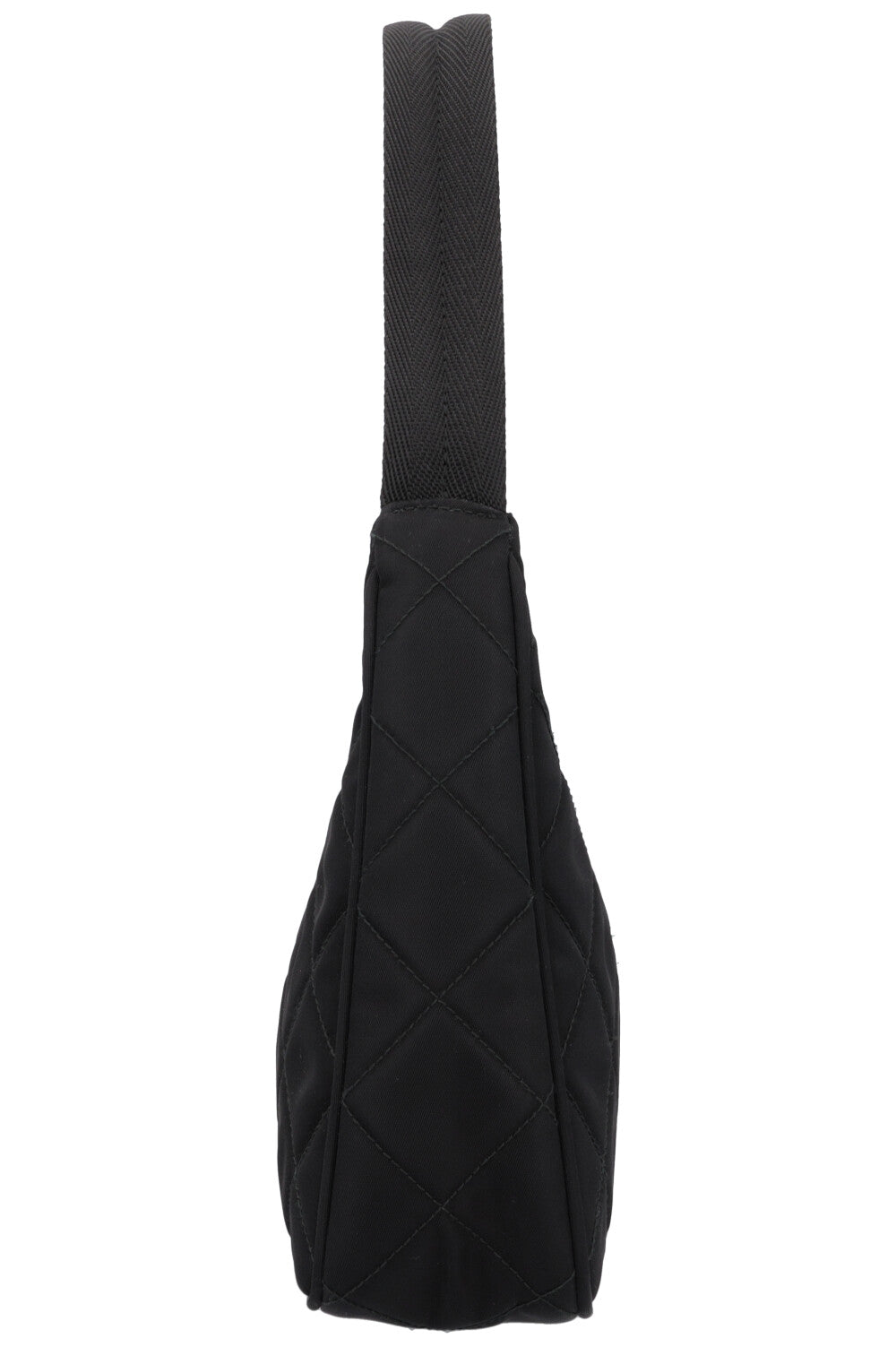 PRADA Quilted Re-Nylon Shoulder Bag Black