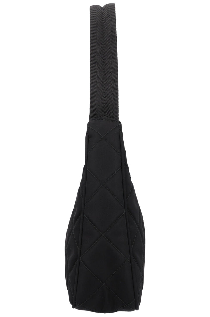 PRADA Quilted Re-Nylon Shoulder Bag Black