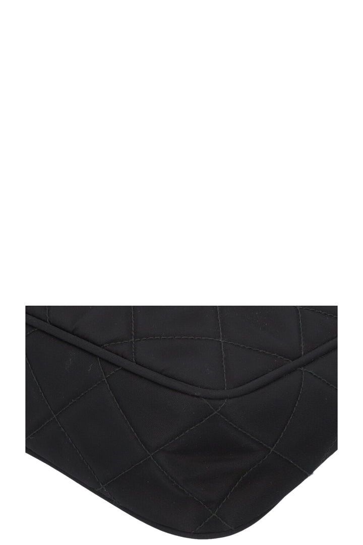 PRADA Quilted Re-Nylon Shoulder Bag Black
