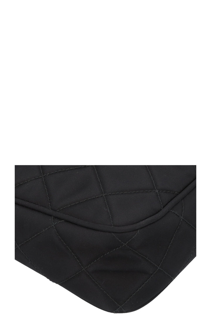 PRADA Quilted Re-Nylon Shoulder Bag Black