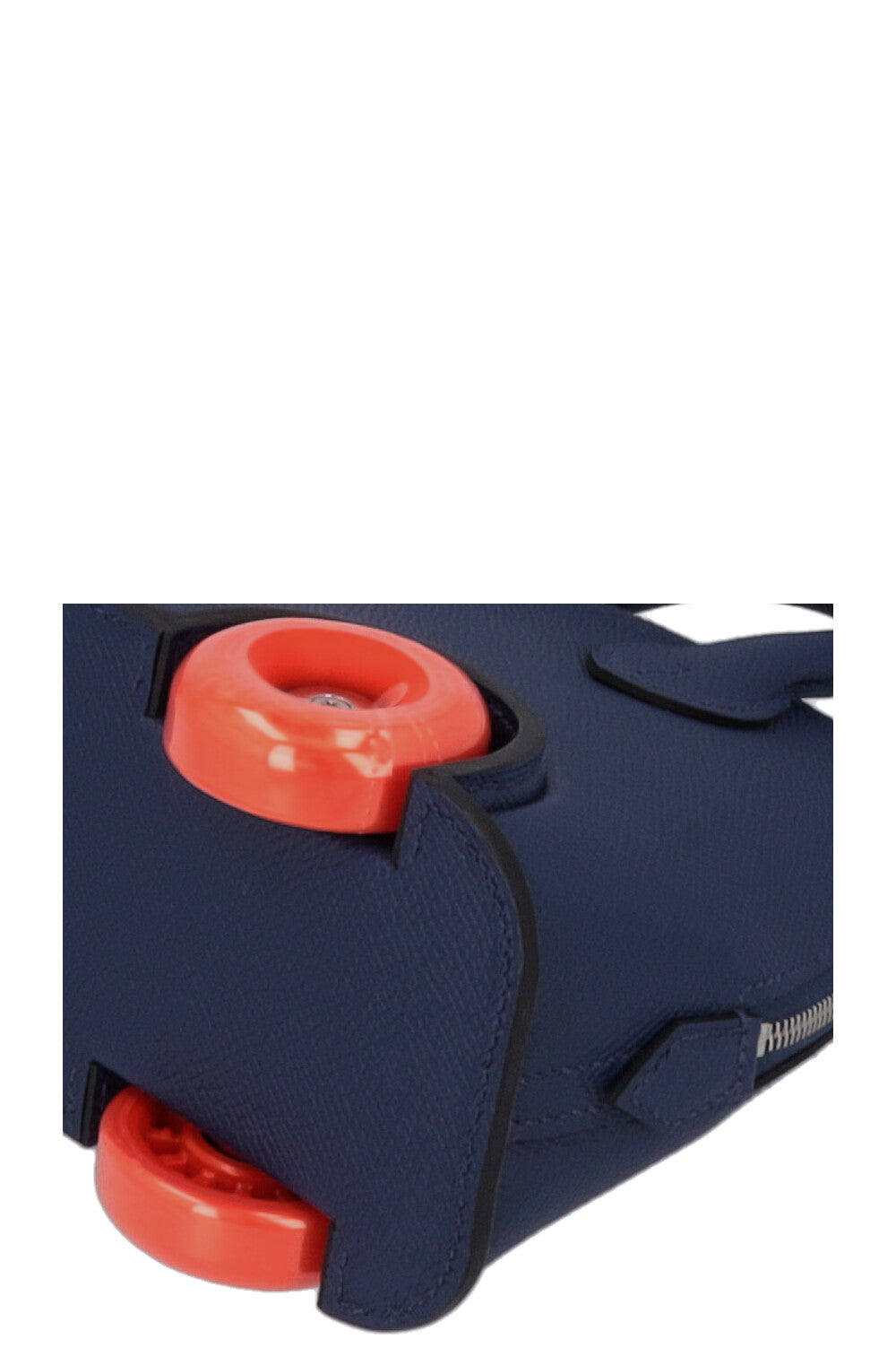 HERMÈS Sac Bolide On Wheels Epsom Bleu Sapphire Orange