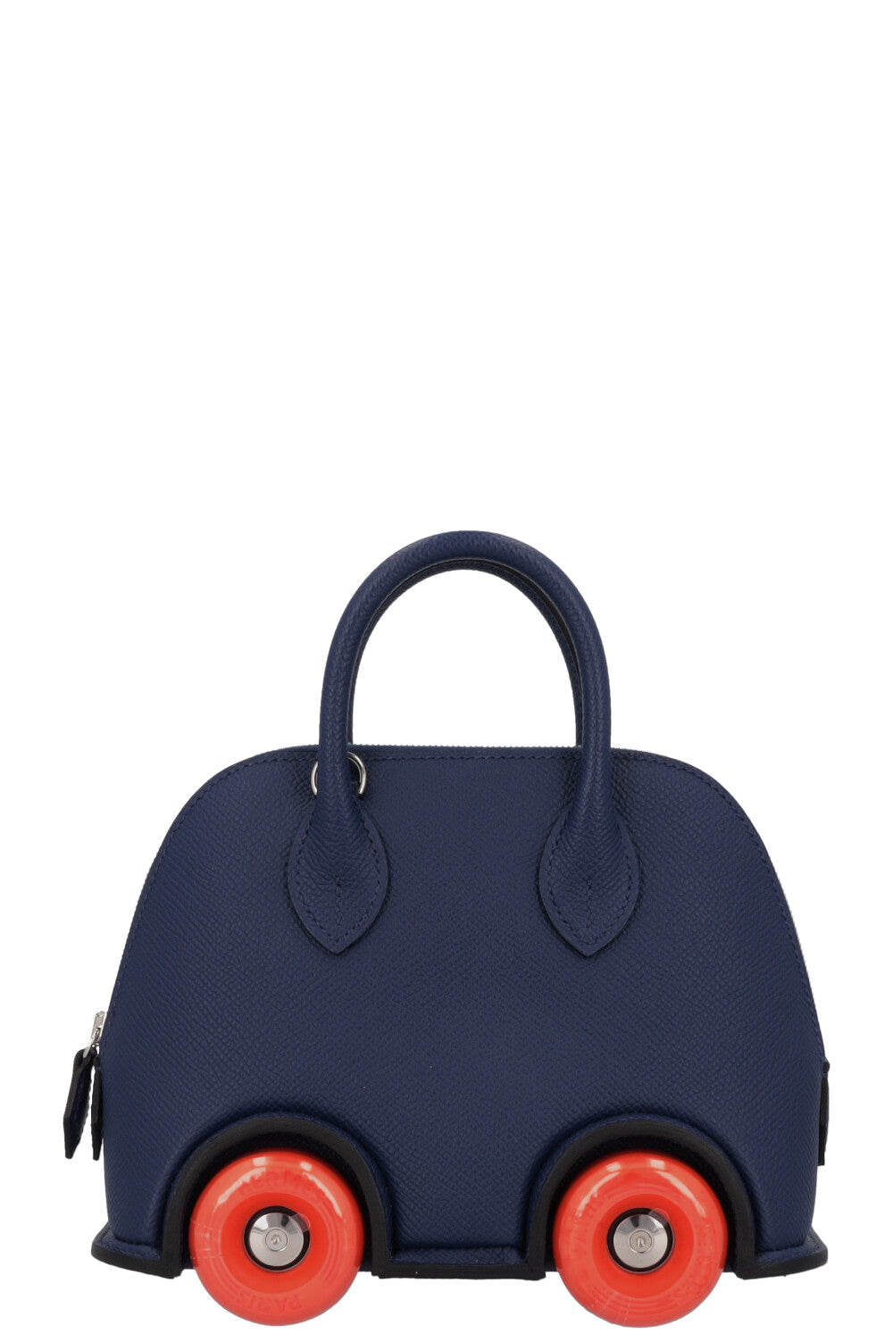 HERMÈS Sac Bolide On Wheels Epsom Bleu Saphir Orange