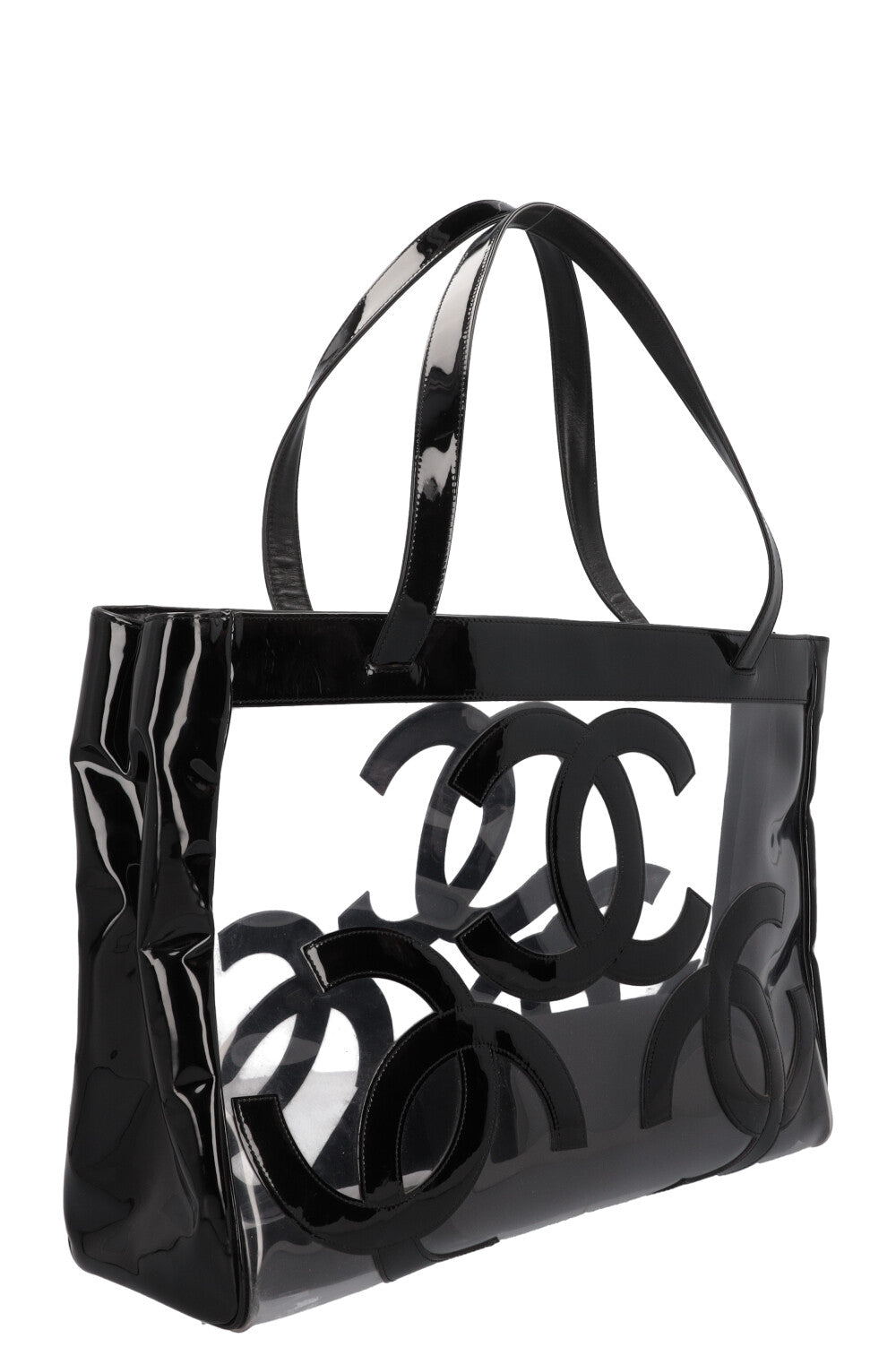 CHANEL PVC CC Tote Bag Black