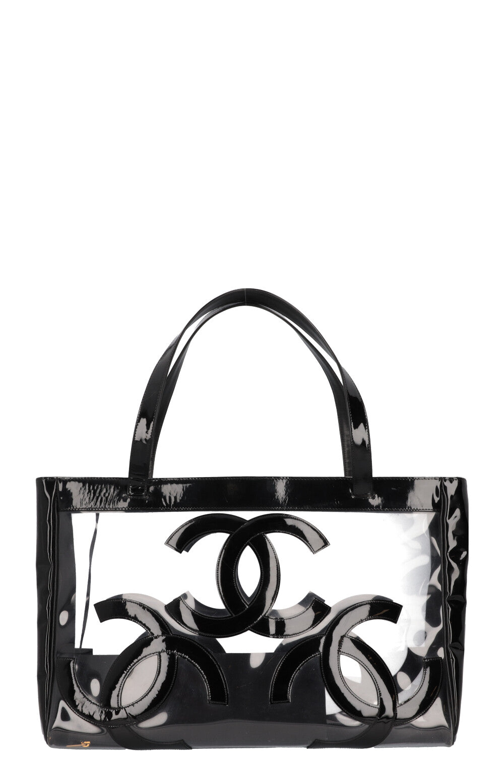 CHANEL PVC CC Tote Bag Black