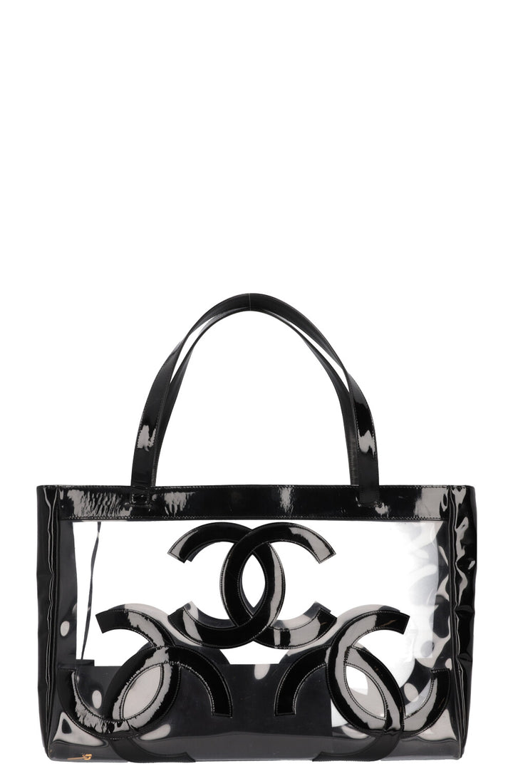 CHANEL PVC CC Tote Bag Black