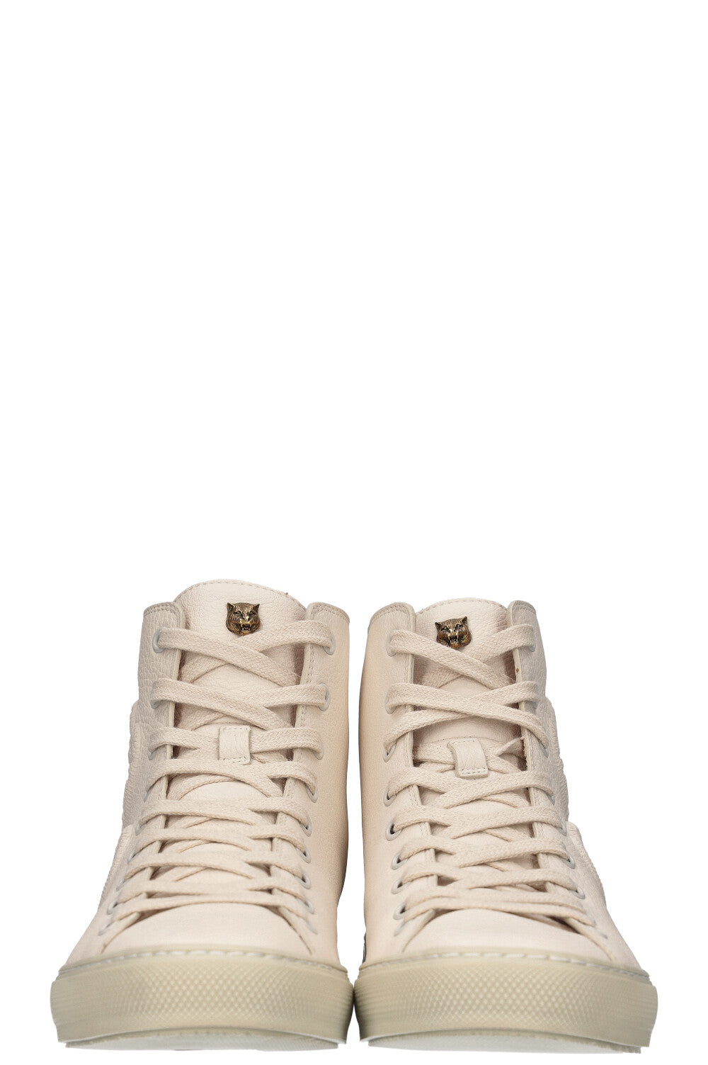 GUCCI High Top Snake Sneakers White