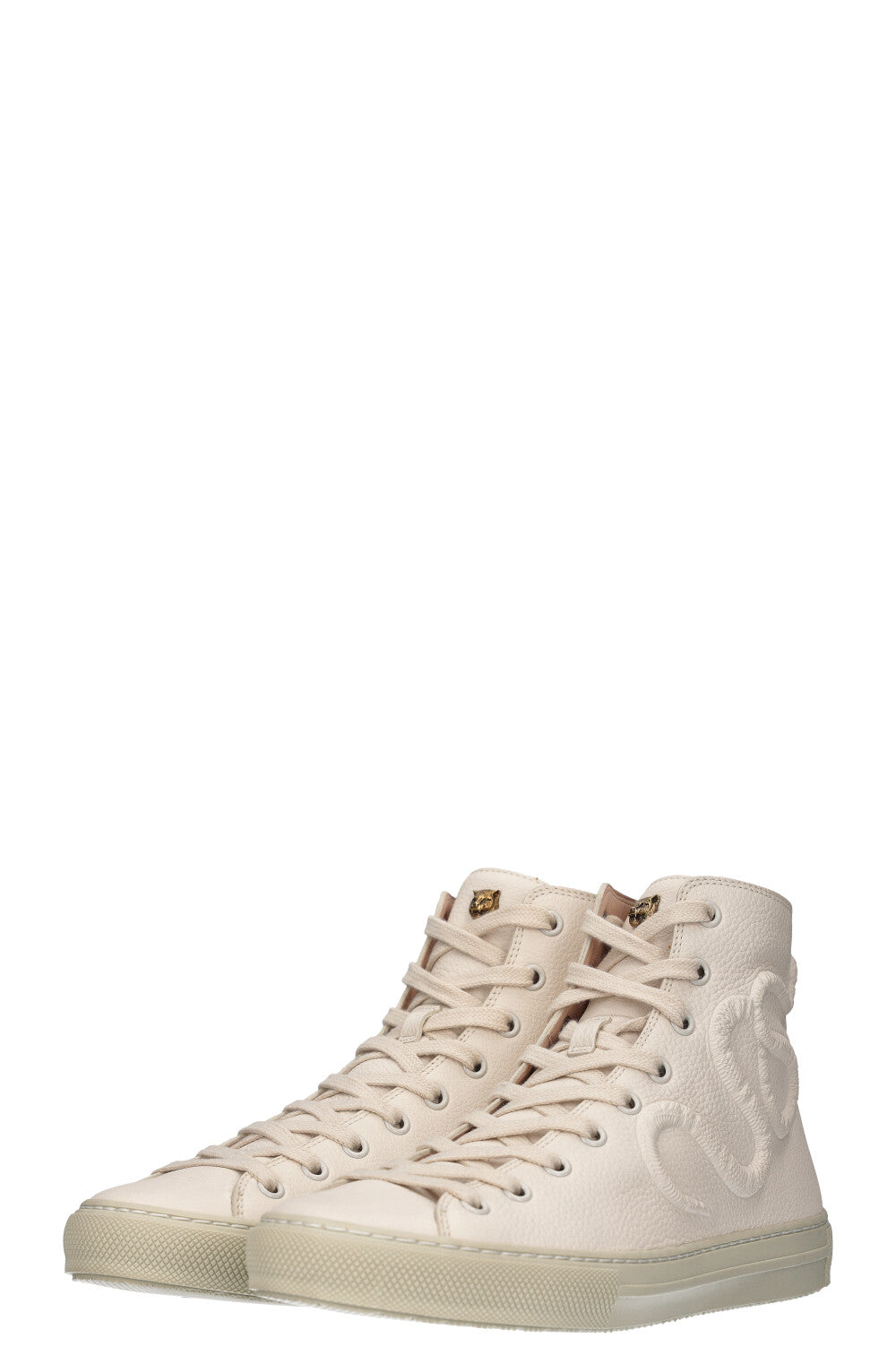 GUCCI High Top Snake Sneakers White