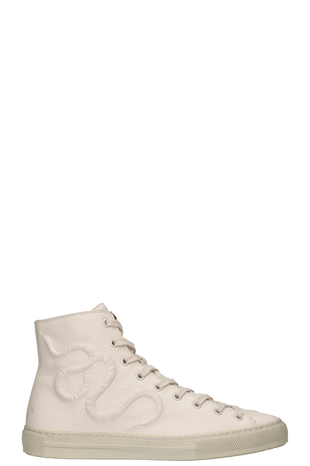 GUCCI High Top Snake Sneakers White